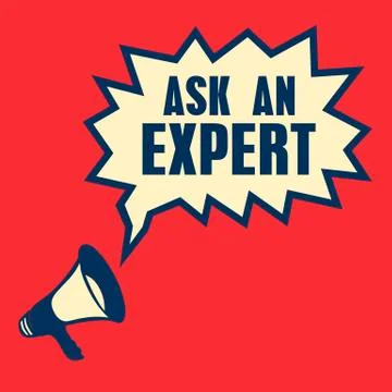 Business concept with text Ask an Expert Stock Illustration