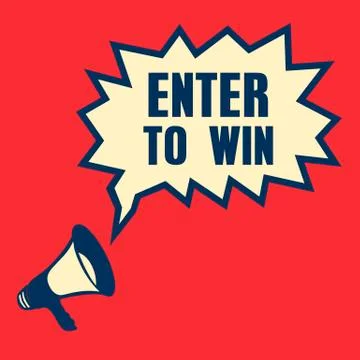 Business concept with text Enter to Win Stock Illustration