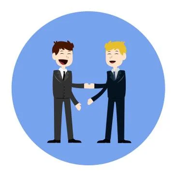 Business concept vector illustration in flat cartoon style. Business people Illustrazione stock