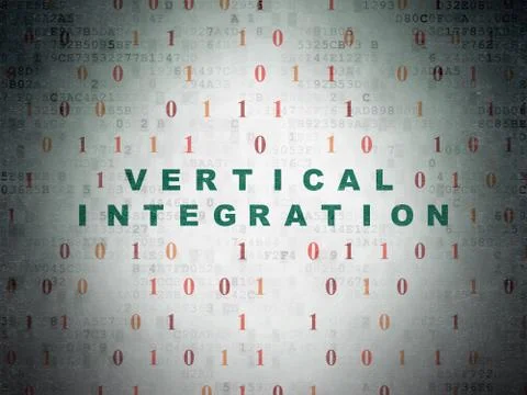 Business concept: Vertical Integration on Digital Paper background Stock Illustration