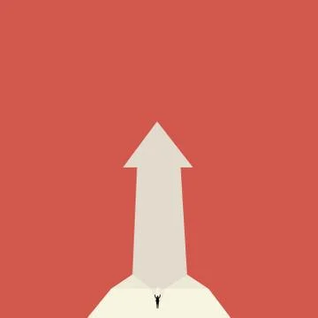 Business concept. The way to solve problems. businessman looking into the 스톡 일러스트