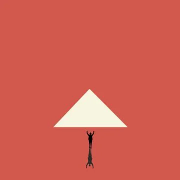 Business concept. The way to solve problems. businessman looking into the Stock Illustration