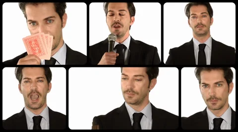 Business concept on white Video stock 33654387