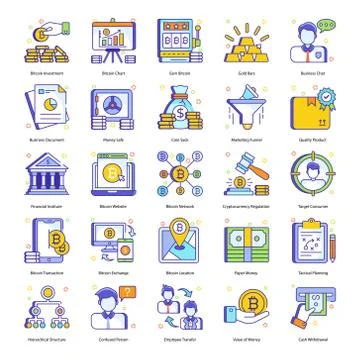 Business Concepts in Flat Style Pack Stock Illustration