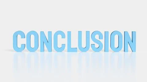 Business Conclusion Concept with Final Decision and Summary Result 3d render. イラスト素材