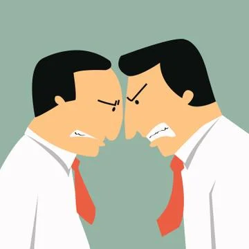 Business confrontation Stock Illustration