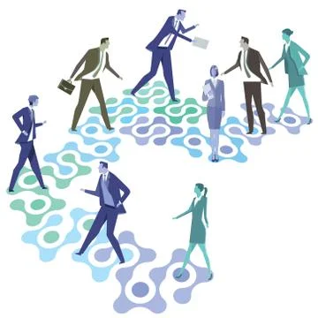 Business Connection network concept Stock Illustration