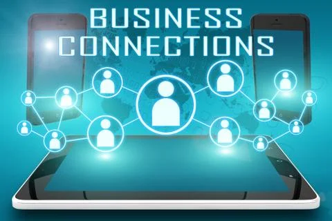 Business connections Stock Illustration