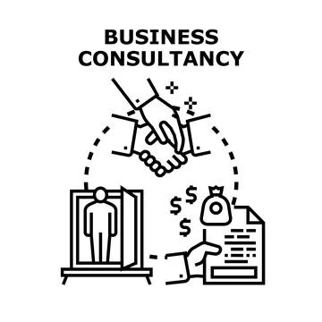 Business consultancy vector concept helping partnership deal 库存插图