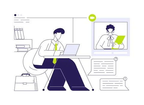 Business consultant abstract concept vector illustration. Stock Illustration