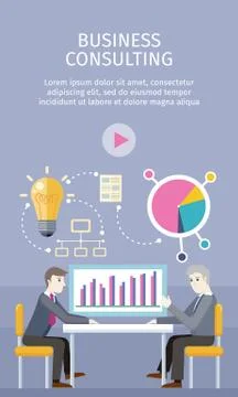 Business Consulting Concept Vector Illustration Stock Illustration