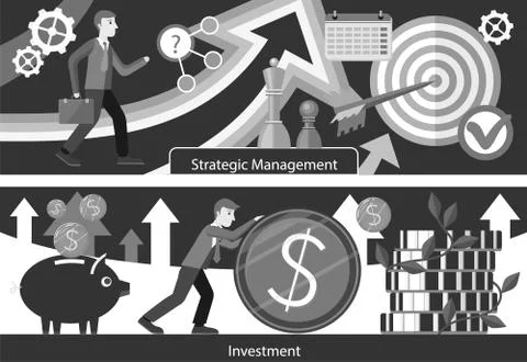 Business Consulting Investment Strategic Managment Stock Illustration