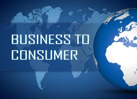 Business to Consumer Stock Illustration