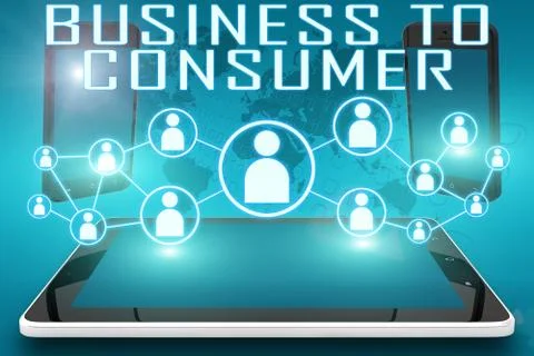 Business to Consumer Stock Illustration