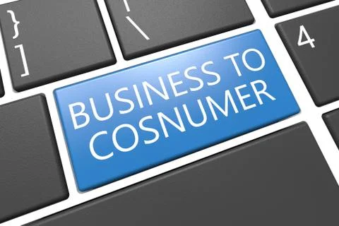 Business to Consumer Stock Illustration