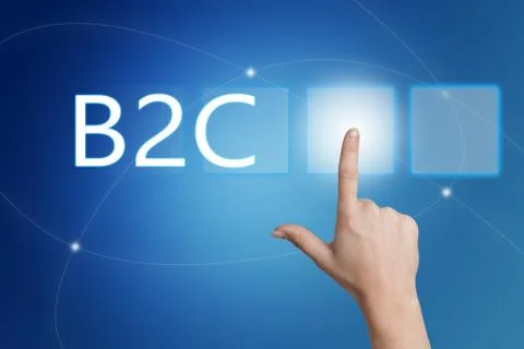 Business to Consumer Stock Illustration