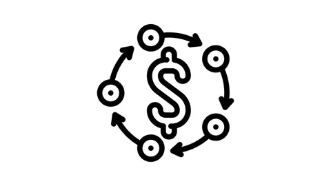 Business continuity process line icon animation Stock Footage 326754911