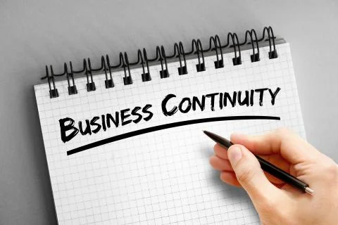 Business Continuity text, concept background Foto stock