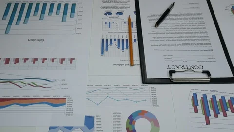 Business contract Stock Footage 87804935