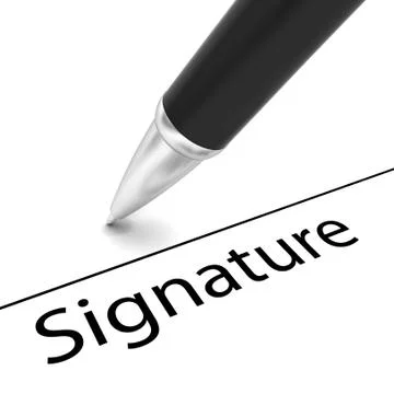 Business contract Stock Illustration