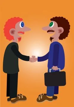 Business contract Stock Illustration