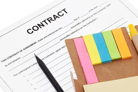 Business contract Stock Photos