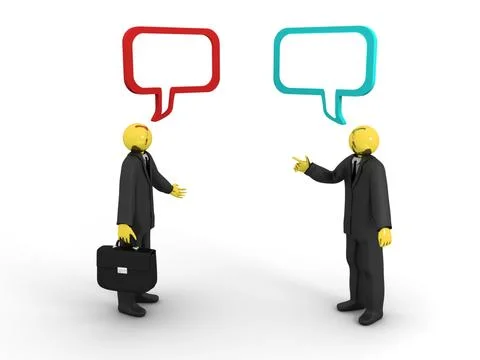 Business conversation Stock Illustration
