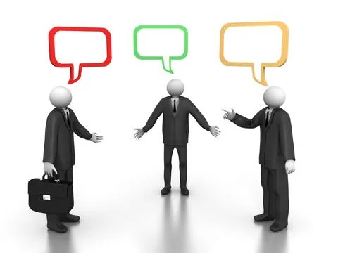 Business conversation Stock Illustration