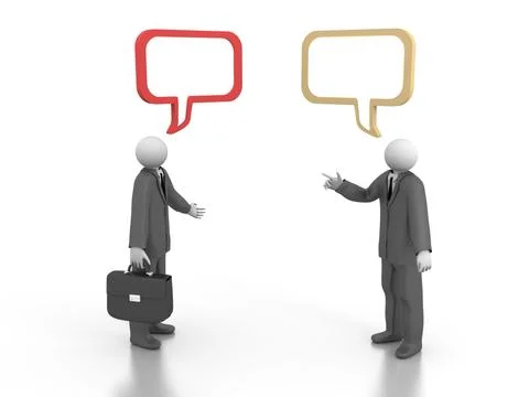 Business conversation Stock Illustration