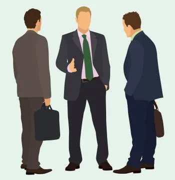 Business Conversation Stock Illustration