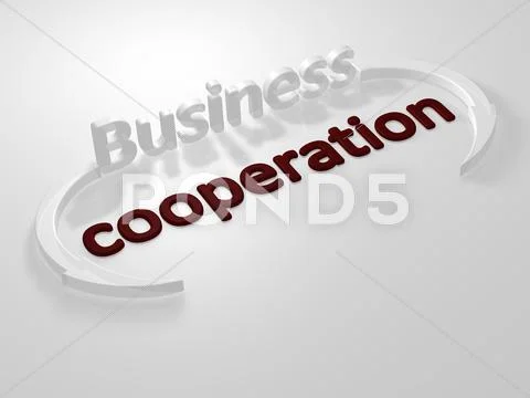 Business - cooperation - letters Stock Illustration