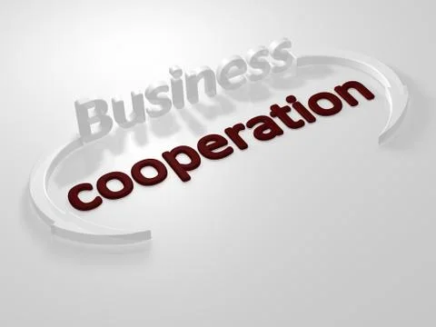 Business - cooperation - letters Stock Illustration