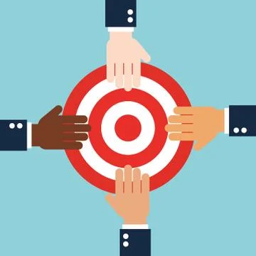Business cooperation teamwork concept flat design Illustrazione stock