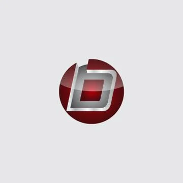 Business corporate initial circle 3d letter b logo design template vector. Re Illustrazione stock