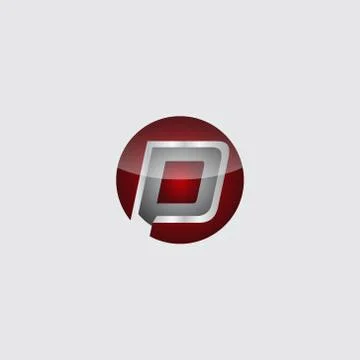 Business corporate initial circle 3d letter p logo design template vector. Re Stock Illustration
