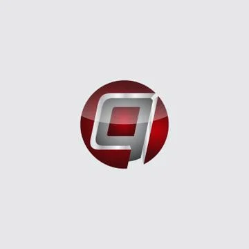 Business corporate initial circle 3d letter q logo design template vector. Re Stock Illustration
