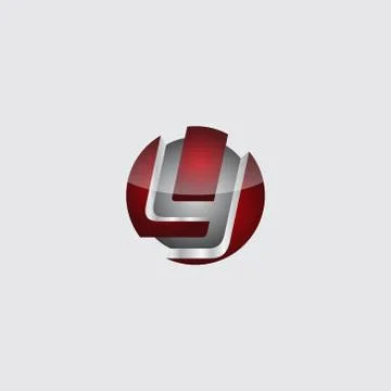 Business corporate initial circle 3d letter y logo design template vector. Re Stock Illustration