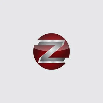 Business corporate initial circle 3d letter z logo design template vector. Re Stock Illustration
