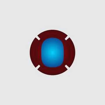 Business corporate initial circle 3d letter o logo design template vector. Re Illustrazione stock