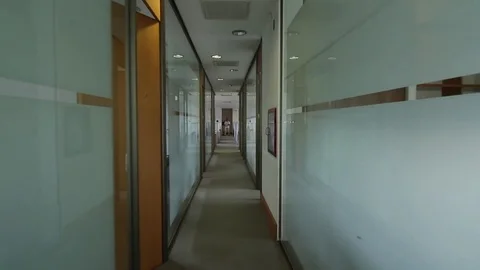 Business corridor Vídeos de archivo 77046967