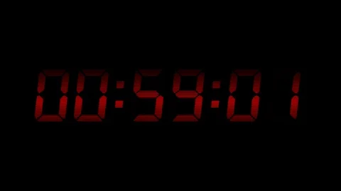 Business Countdown From 60 Seconds To 0 Stock Footage 109228515
