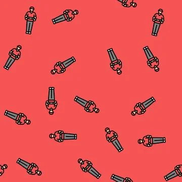 Business courier vector seamless pattern Stock Illustration