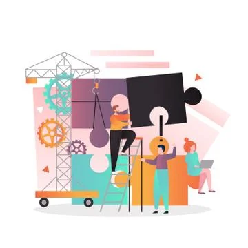 Business creation vector concept for web banner, website page Stockillustratie