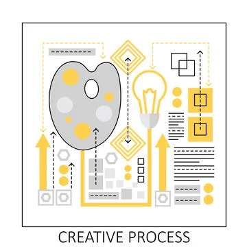 Business creative process 스톡 일러스트