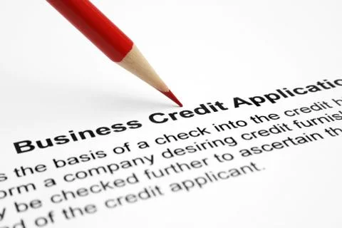 Business credit application Stock Photos