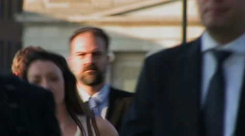 Business crowd Stock Footage 8769371