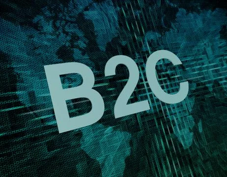 Business to customer Illustrazione stock