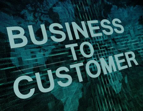 Business to customer Stock Illustration