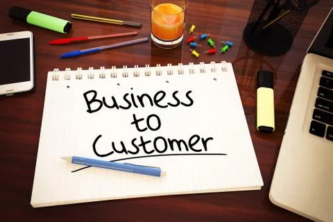 Business to Customer Stock Illustration