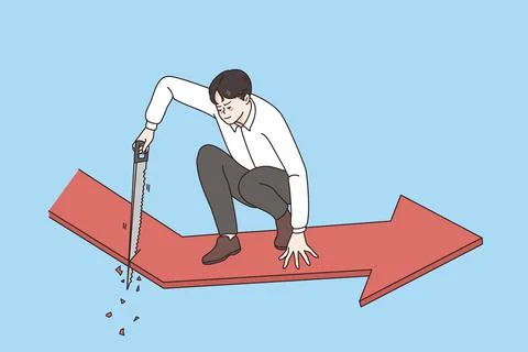 Business danger and risks concept Stock Illustration